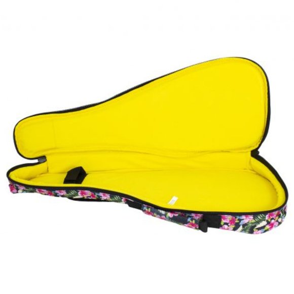 NEW 🌺 PERRI'S 🌺23" PADDED CONCERT UKULELE BAG CASE PINK FLORAL HAWAIIAN - Picture 4 of 4